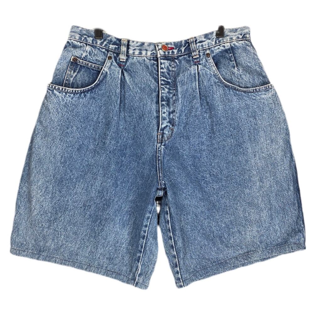 BRITTANIA LONDON BLUES VINTAGE COTTON DENIM SHORTS – MEN’S 34 – HIGH RISE